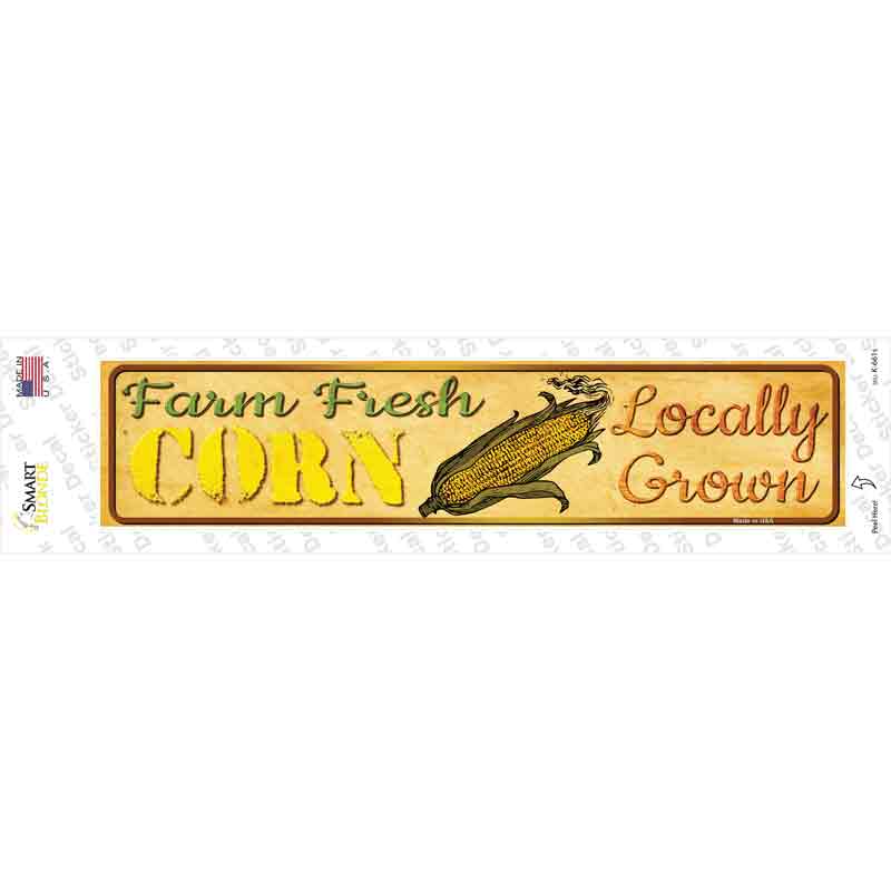 Farm Fresh Corn Novelty Narrow Sticker Decal