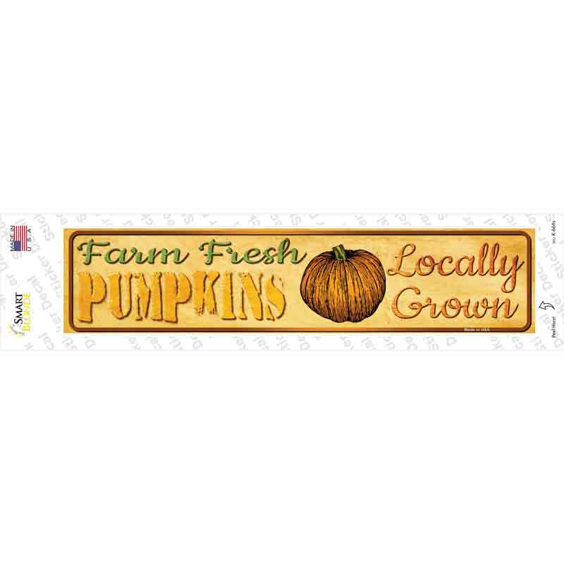 Farm Fresh Pumpkins Novelty Narrow Sticker Decal Small