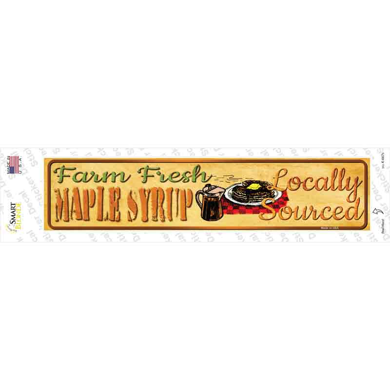 Farm Fresh Maple Syrup Novelty Narrow Sticker Decal Small