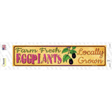 Farm Fresh Eggplants Novelty Narrow Sticker Decal Small