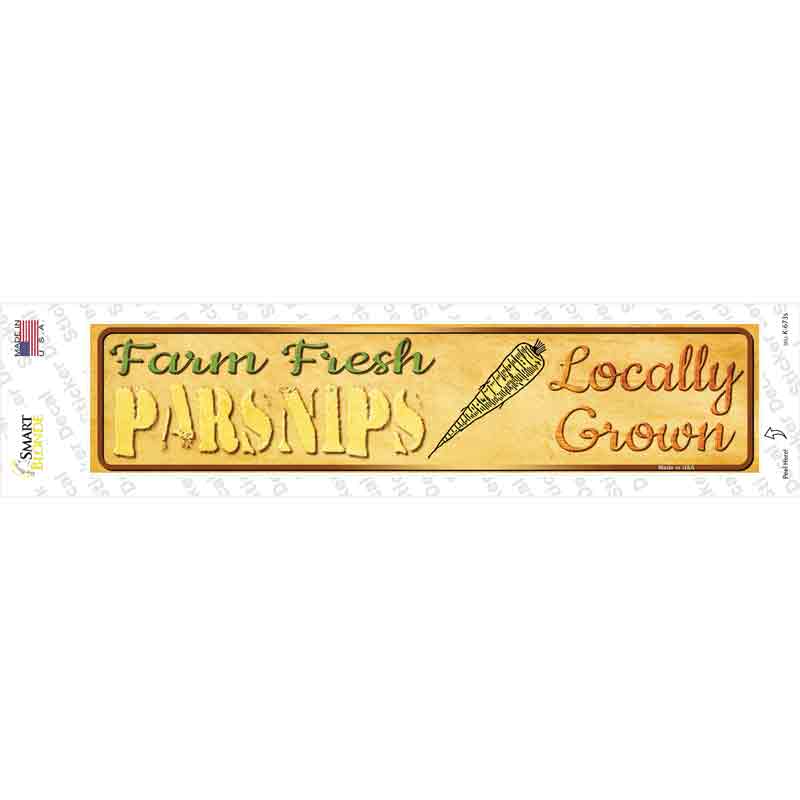 Farm Fresh Parsnips Novelty Narrow Sticker Decal