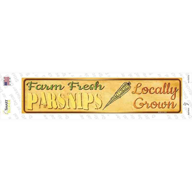 Farm Fresh Parsnips Novelty Narrow Sticker Decal Small