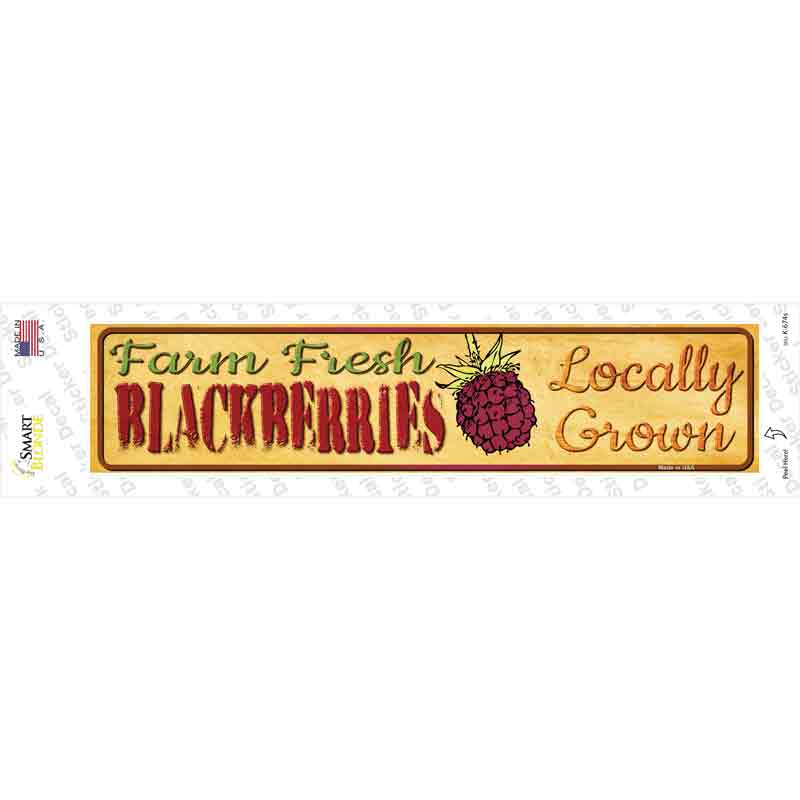 Farm Fresh Blackberries Novelty Narrow Sticker Decal Small