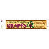 Farm Fresh Grapes Novelty Narrow Sticker Decal Small