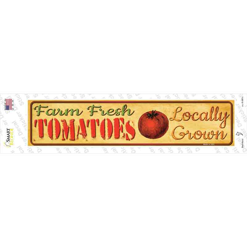 Farm Fresh Tomatoes Novelty Narrow Sticker Decal Small