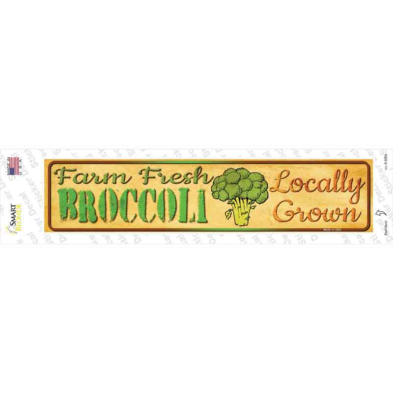 Farm Fresh Broccoli Novelty Narrow Sticker Decal Small