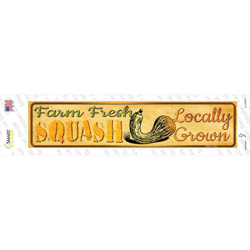 Farm Fresh Squash Novelty Narrow Sticker Decal Small