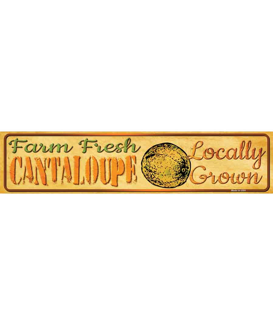 Farm Fresh Cantaloupe Novelty Narrow Sticker Decal Small