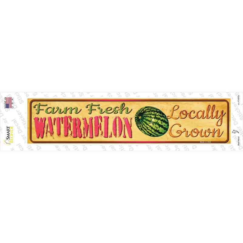 Farm Fresh Watermelon Novelty Narrow Sticker Decal | Smart Blonde