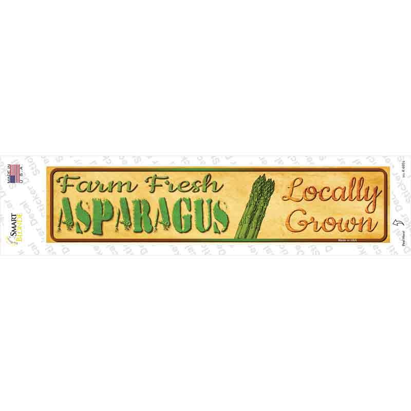 Farm Fresh Asparagus Novelty Narrow Sticker Decal Small