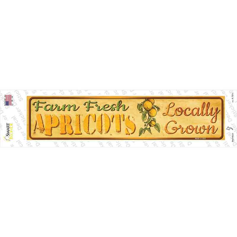 Farm Fresh Apricots Novelty Narrow Sticker Decal Small