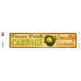 Farm Fresh Cabbage Novelty Narrow Sticker Decal Small