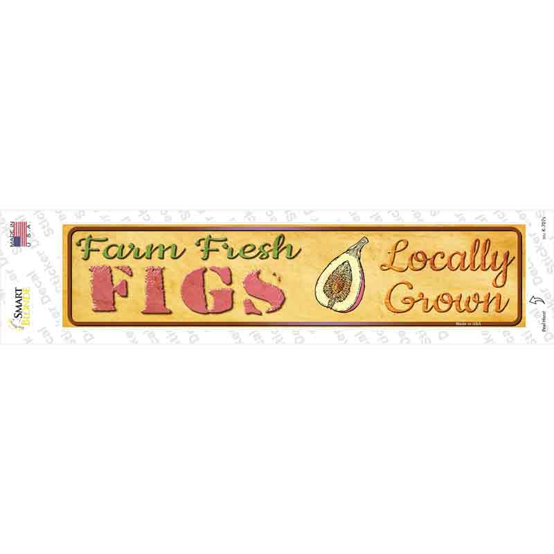 Farm Fresh Figs Novelty Narrow Sticker Decal Small