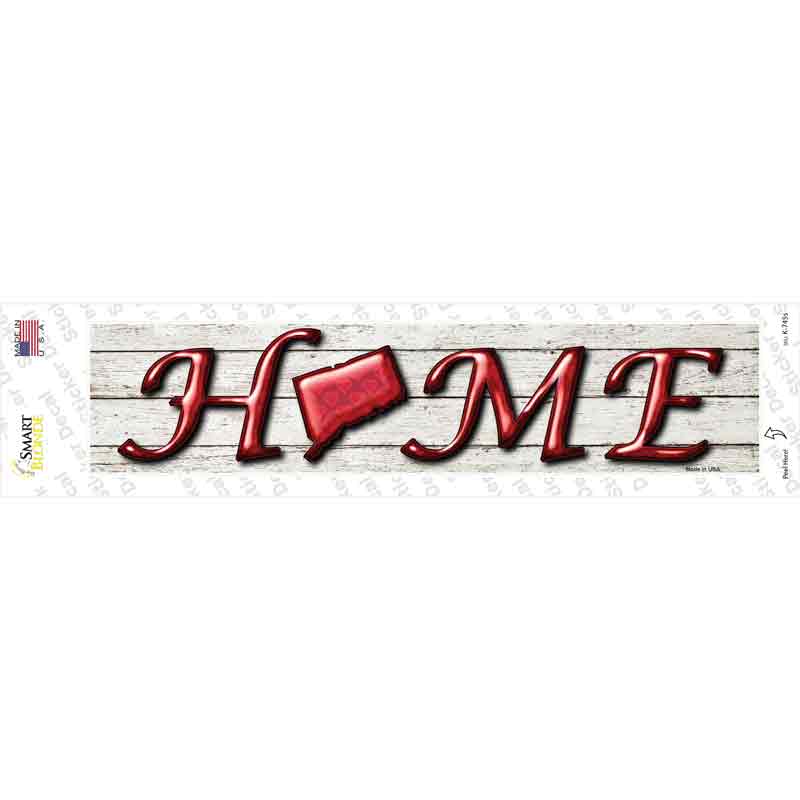 Connecticut Home Outline Novelty Narrow Sticker Decal