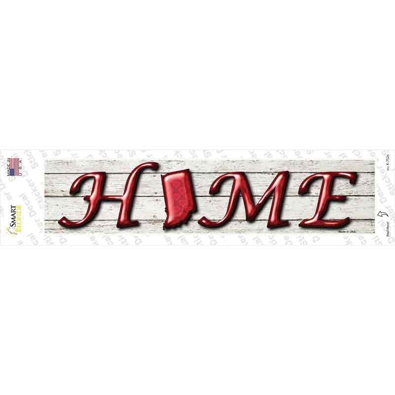 Indiana Home Outline Novelty Narrow Sticker Decal Small