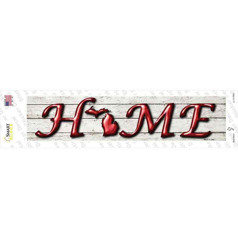 Michigan Home Outline Novelty Narrow Sticker Decal Small