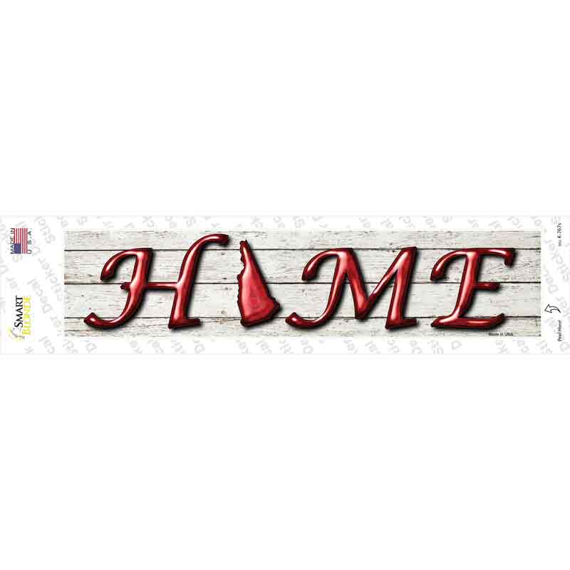 New Hampshire Home Outline Novelty Narrow Sticker Decal Small