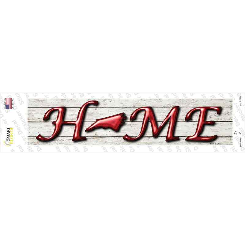 North Carolina Home Outline Novelty Narrow Sticker Decal