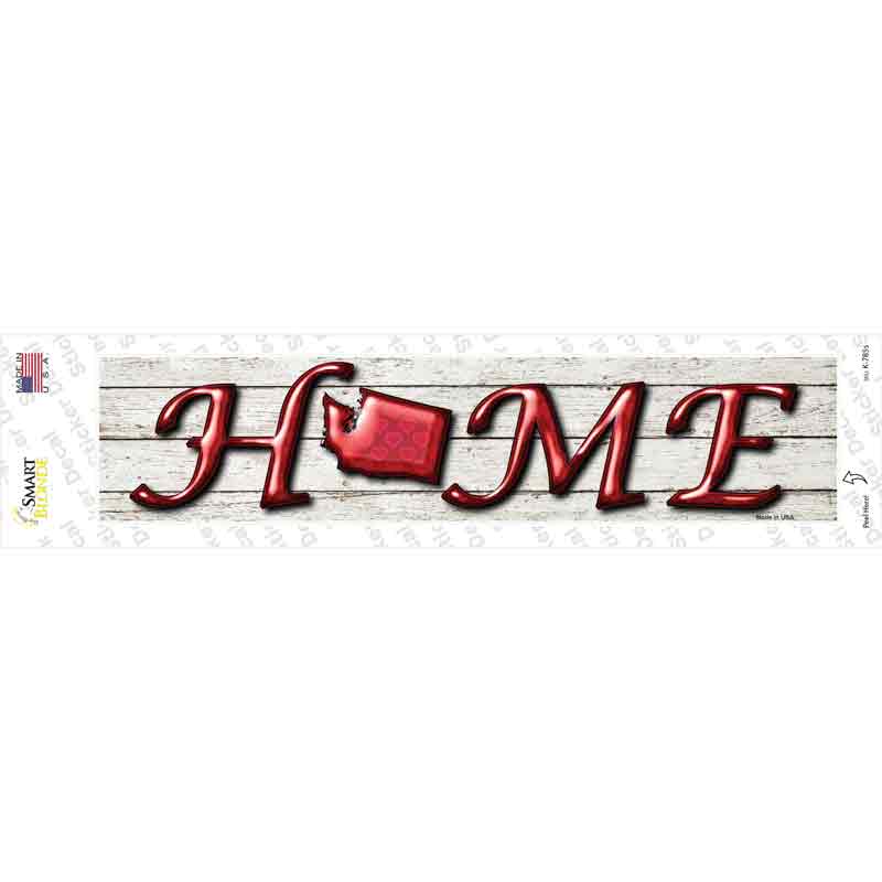 Washington Home Outline Novelty Narrow Sticker Decal