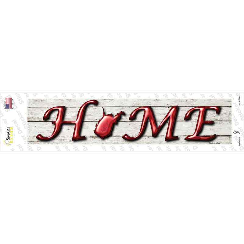 West Virginia Home Outline Novelty Narrow Sticker Decal