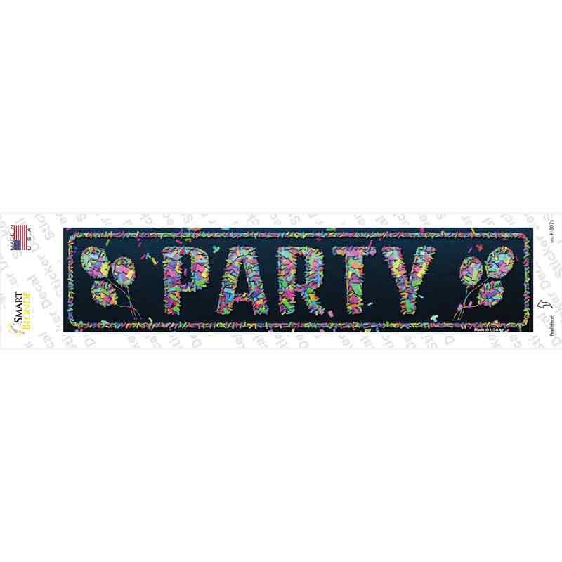 Party Confetti Novelty Narrow Sticker Decal