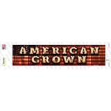 American Grown Bulb Lettering Novelty Narrow Sticker Decal