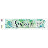 Splash Zone Novelty Narrow Sticker Decal