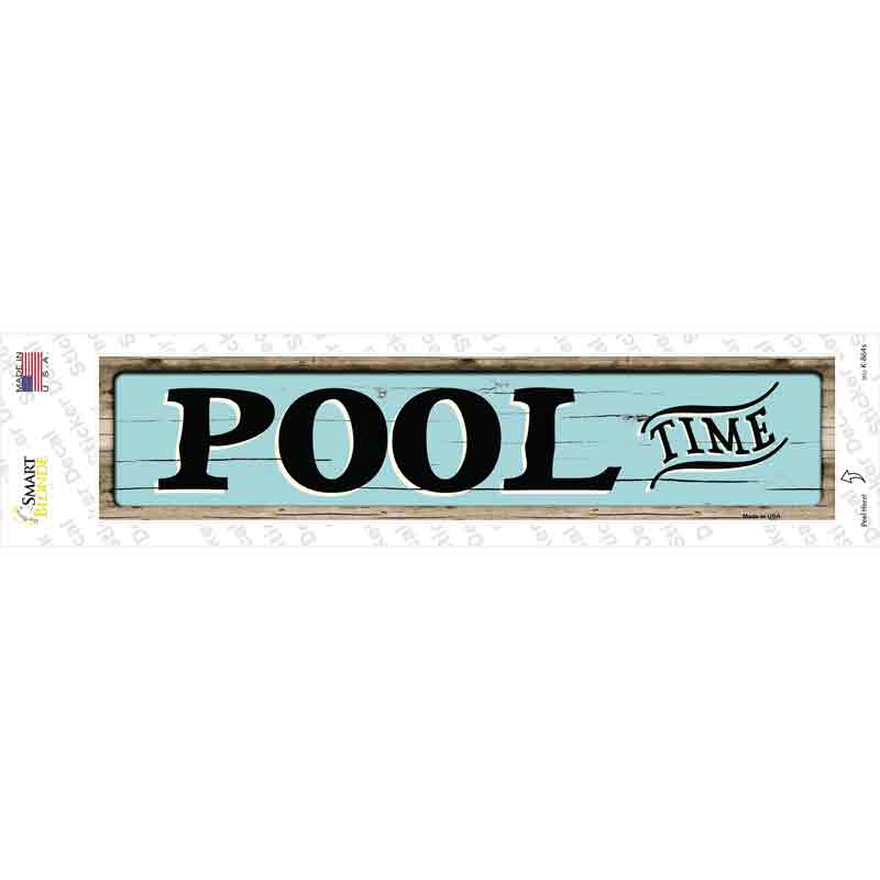 Pool Time Novelty Narrow Sticker Decal