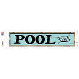 Pool Time Novelty Narrow Sticker Decal