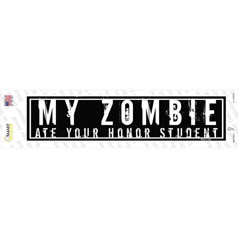 My Zombie Novelty Narrow Sticker Decal Small