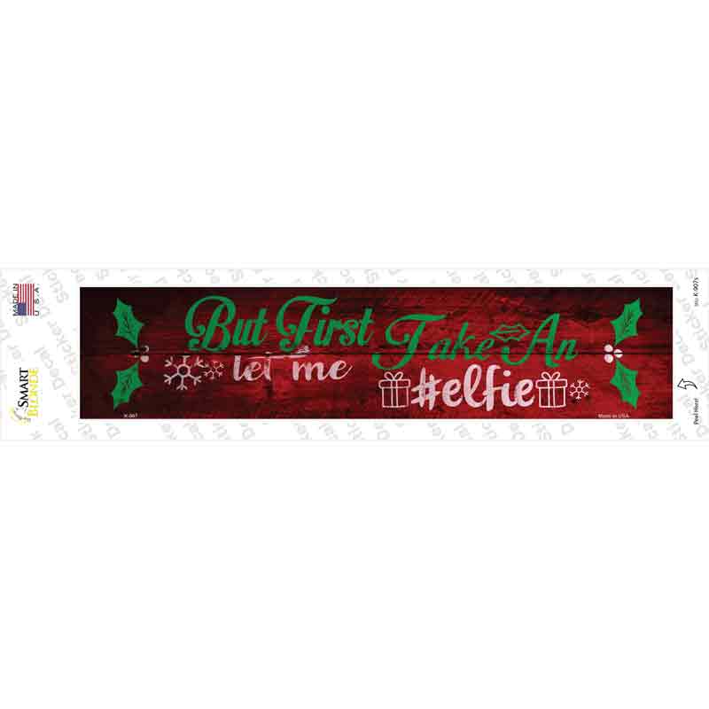 Take An Elfie Novelty Narrow Sticker Decal