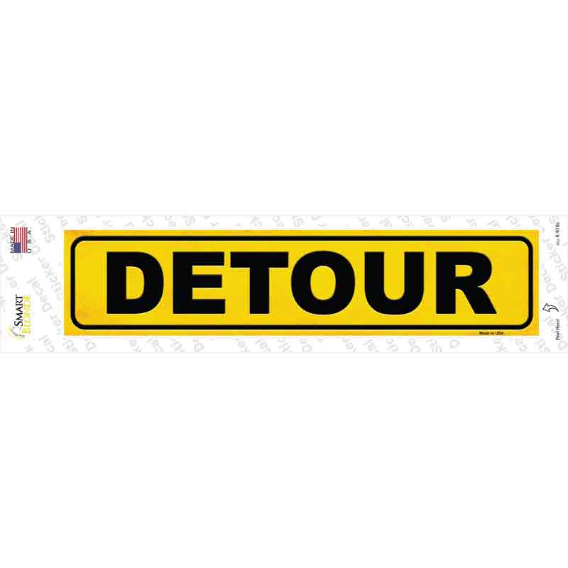 Detour Novelty Narrow Sticker Decal