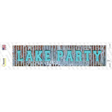 Lake Party Novelty Narrow Sticker Decal