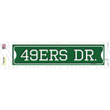49ers Dr Novelty Narrow Sticker Decal
