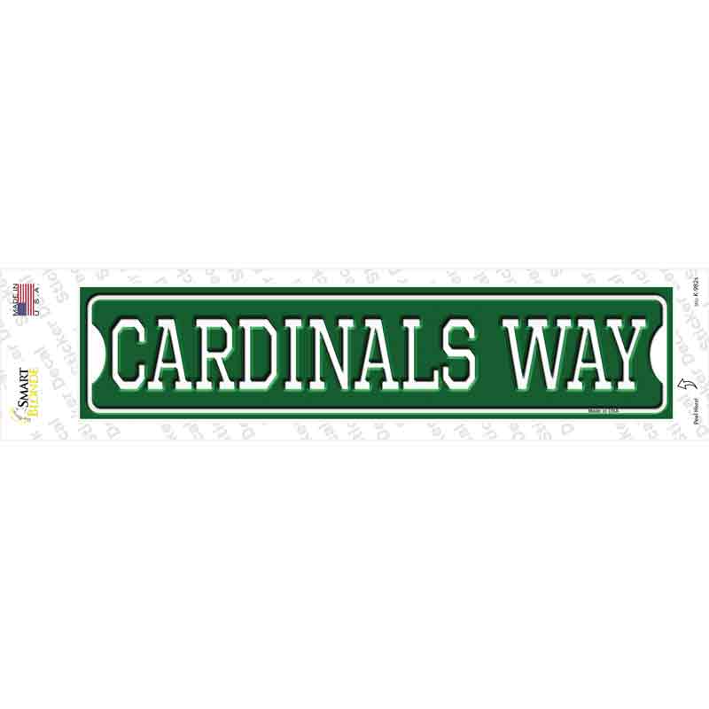 Cardinals Way Novelty Narrow Sticker Decal Small