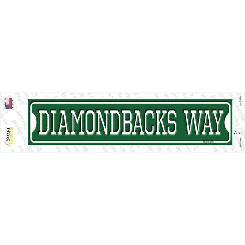 Diamondbacks Way Novelty Narrow Sticker Decal Small