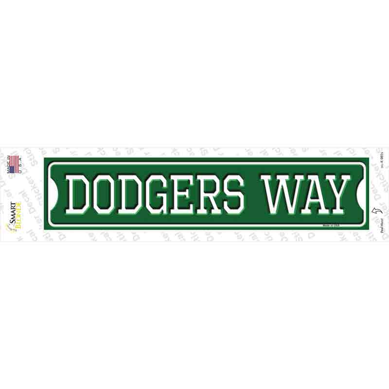 Dodgers Way Novelty Narrow Sticker Decal Small