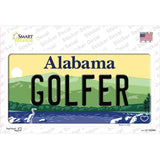 Golfer Alabama Novelty Sticker Decal Small