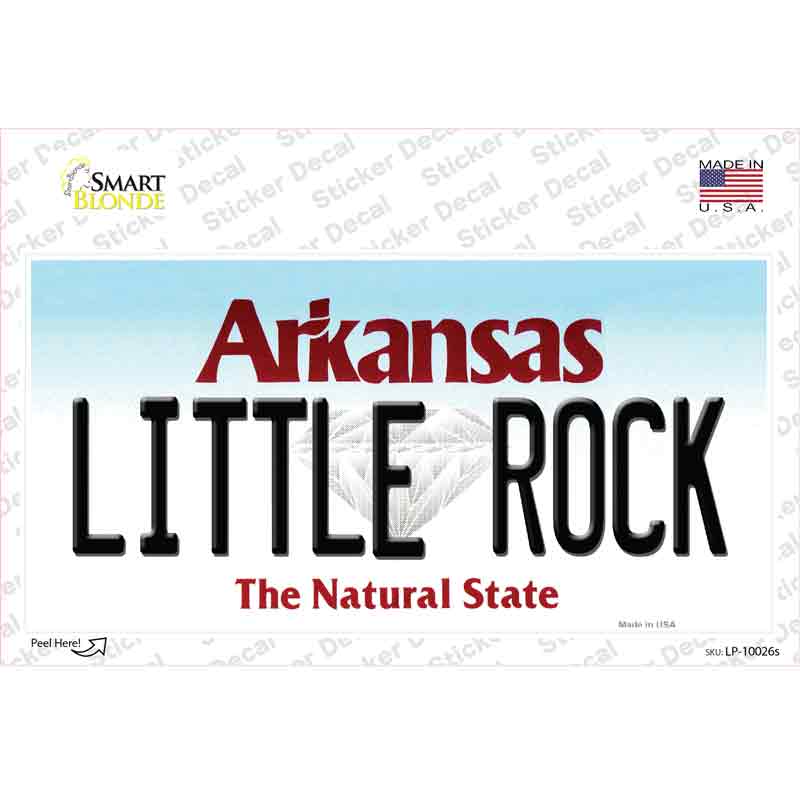 Little Rock Arkansas Novelty Sticker Decal Small