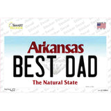 Best Dad Arkansas Novelty Sticker Decal Small