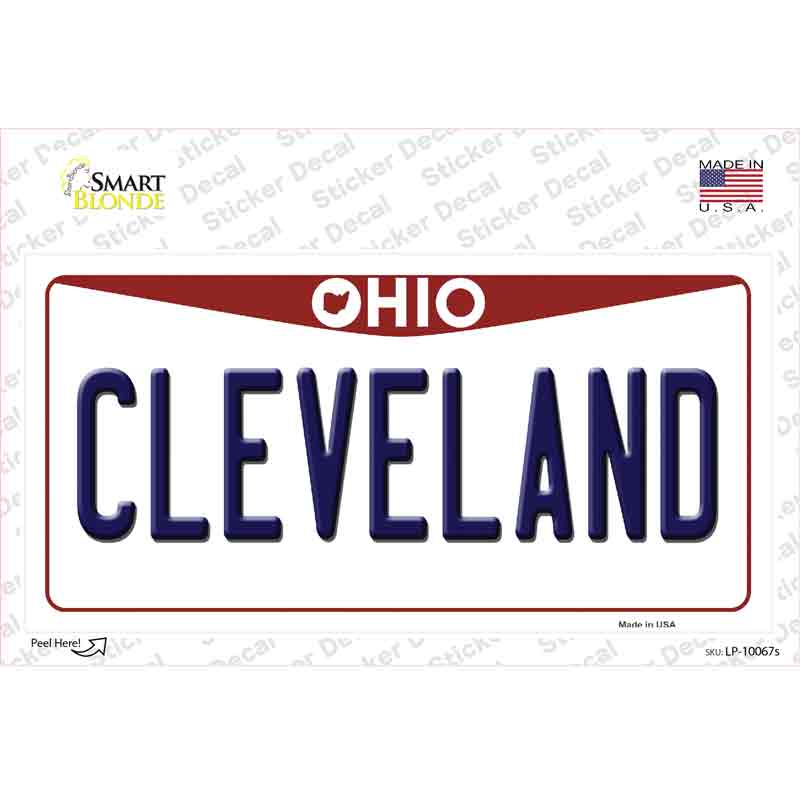 Cleveland Ohio Novelty Sticker Decal Small