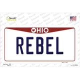 Rebel Ohio Novelty Sticker Decal Small