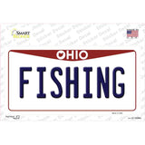 Fishing Ohio Novelty Sticker Decal Small