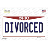 Divorced Ohio Novelty Sticker Decal Small