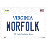 Norfolk Virginia Novelty Sticker Decal Small