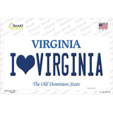 I Love Virginia Novelty Sticker Decal Small