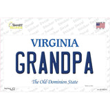 Grandpa Virginia Novelty Sticker Decal Small