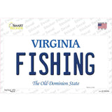 Fishing Virginia Novelty Sticker Decal Small