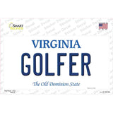 Golfer Virginia Novelty Sticker Decal Small