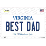 Best Dad Virginia Novelty Sticker Decal Small